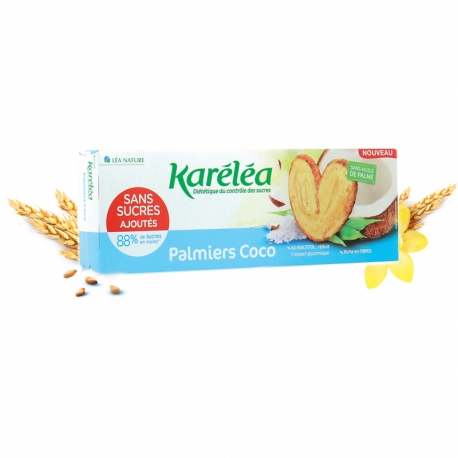 Kokosové sušienky Palmiers bez pridaného cukru Karéléa